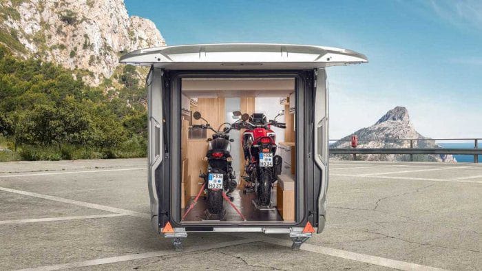 caravanas con garaje para motos