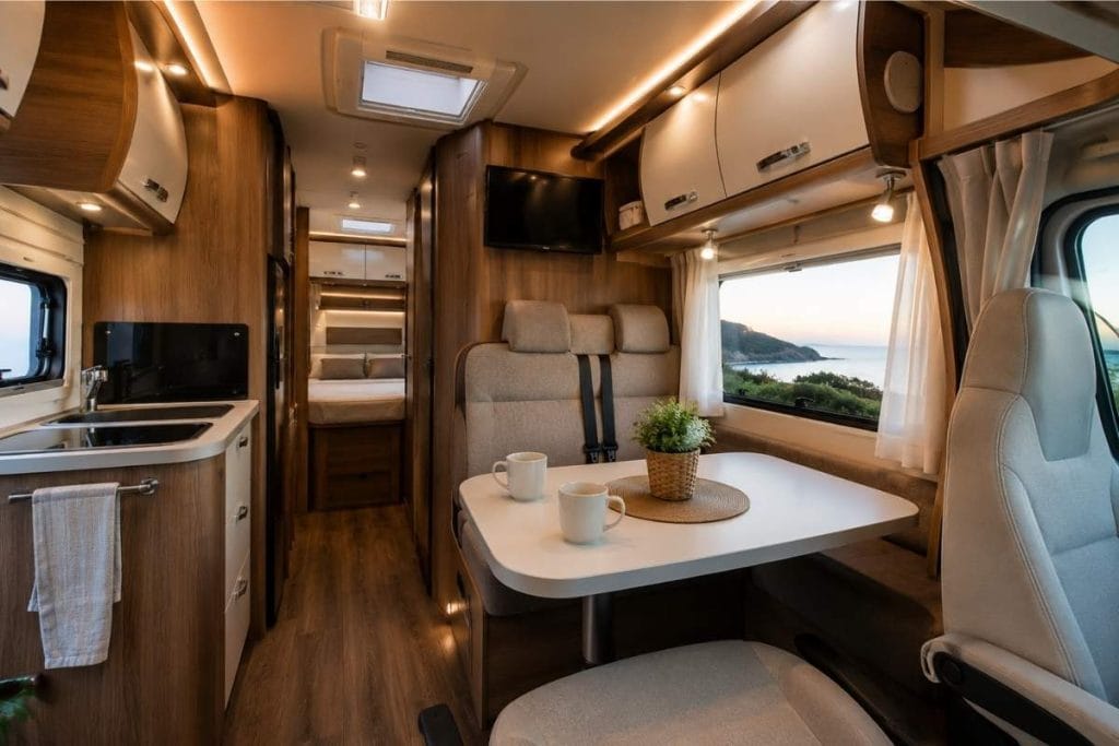 interior autocaravana moderna
